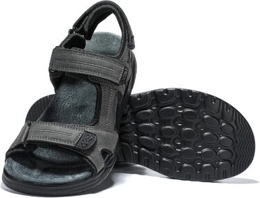 Чоловічі сандалі JOMIX на липучках, літні відкриті шльопанці для трекінгу, сірі, 44 EU