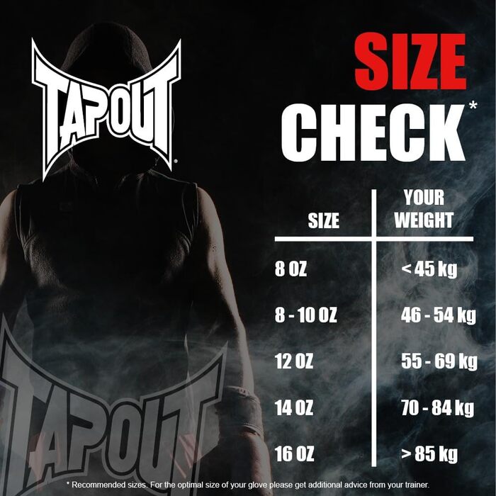 Боксерські рукавички Tapout зі шкіри, 12 унцій, Bandini, екрю/чорні, 1 пара