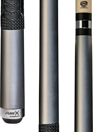 Більярдний кий PureX Technology HXTC14 з низьким кутом відведення, наконечник Kamui Black, ручка Mz Multi-Zonen, регульована вага та Turbo Lock