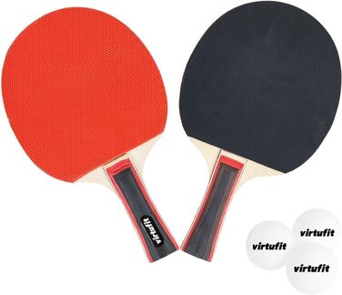 VirtuFit Набір для настільного тенісу з регульованим столом, ракетками та 3 м'ячами