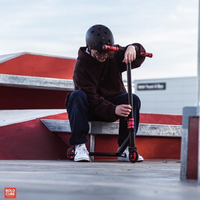 Трюковий самокат BOLDCUBE Deluxe Stunt Roller Pink Storm ABEC 9 для дітей, підлітків та дорослих