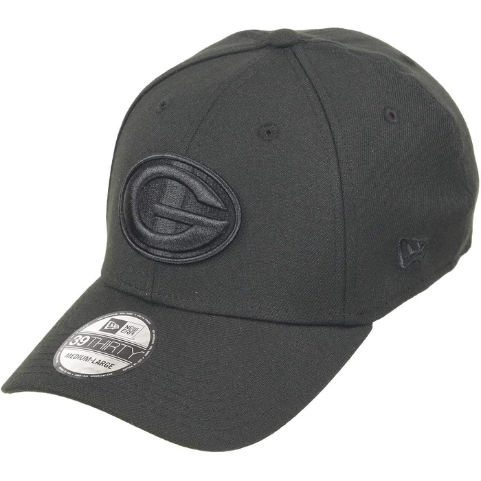 Кепка New Era NFL 39Thirty Packers чорна, L-XL | Бейсболка з логотипом команди