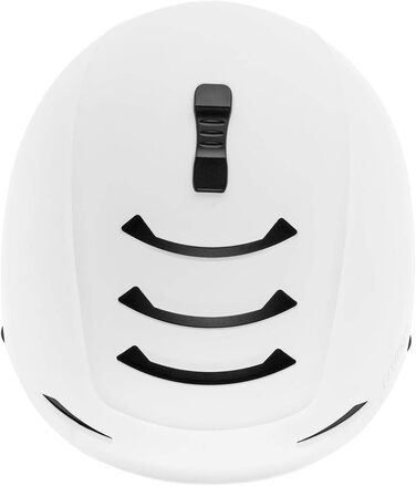 Шолом гірськолижний uvex Legend 2.0 білий-чорний мат для жінок та чоловіків, 59-62 см, регулювання розміру, оптимізована вентиляція