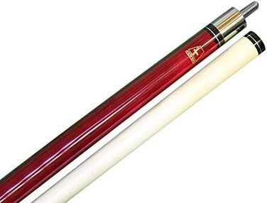 Більярдний кий ASKA L2: канадський клен, 147.3 см, твердий наконечник 13 мм, 2 частини, 18 oz, червоний/відпустка (Getaway Solids)