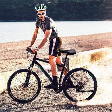 Велосипедне сідло з гелевою вставкою, ергономічне, амортизоване, дихаюче, для BMX/шосе/MTB (Блакитне)