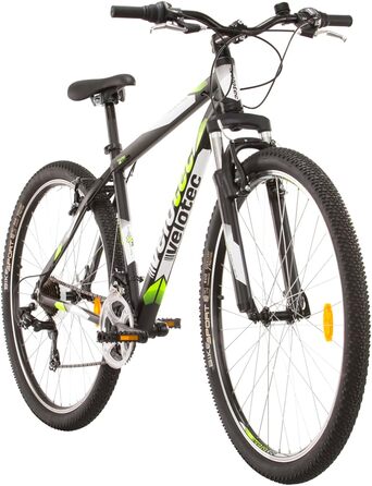 Гірський велосипед Probike PRO 29 дюймів, 21 швидкість, для чоловіків і жінок, зріст 175-190 см, чорний/зелений