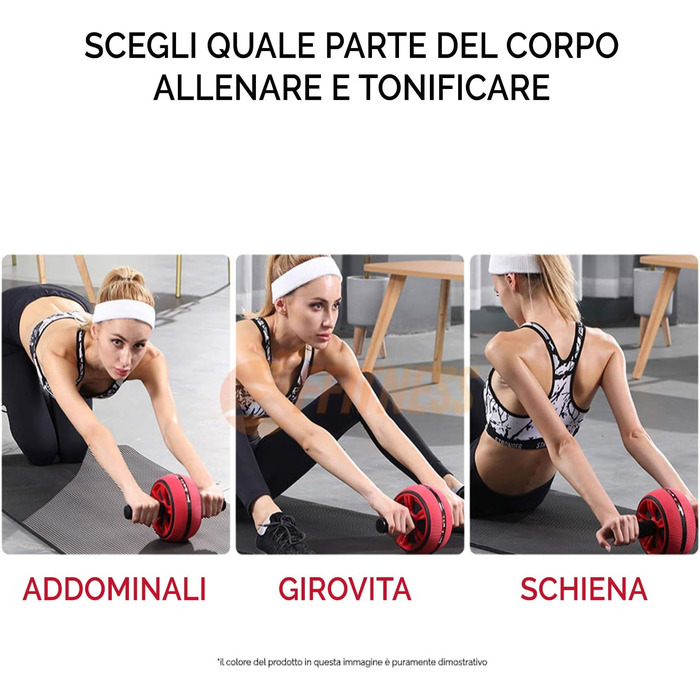 Аб ролер Fitness AB ROLLER для чоловіків: тренажер для пресу, рук, спини та плечей | Домашні тренування для зміцнення м'язів