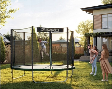 Дитячий садовий батут із зовнішньою захисною сіткою 127 см (4FT) — Zipro