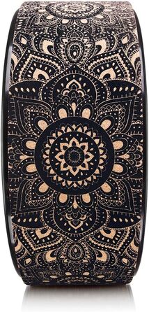 Колесо для йоги Yoga Design Lab | Dharma Rad, екологічне | для інтенсивної розтяжки, покращує поставу (Чорний колір корку)