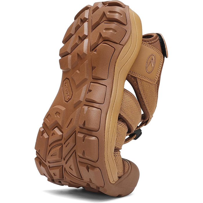 Чоловічі сандалі FLARUT літні для активного відпочинку та трекінгу, закритий носок, бежеві (46 EU)