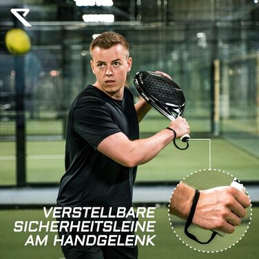 RYZE Pegasus: Пadel-ракетка з 100% карбону - максимальна потужність та контроль - 360г, унісекс. Комплект з чохлом