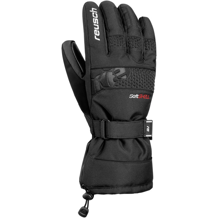 Чоловічі зимові лижні рукавички Reusch GORE-TEX, водонепроникні та дихаючі, чорні/білі, розмір L + комплект з чорними рукавичками без підкладки, розмір 8