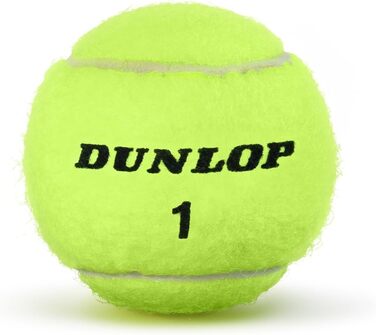 Тенісний м'яч Dunlop Club All Court - для ґрунту, хард-корту та трави (1x3 шт.), білий/жовтий, 3 м'ячі