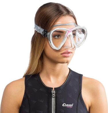 Маска для дайвінгу Cressi Big Eyes Evolution, чорна/синя, унісекс, для підводного плавання, апное та снорклінгу, високоякісна