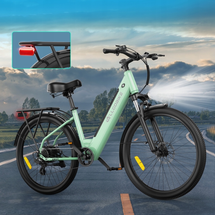 Унісекс електровелосипед ALLGOBIKE AM27: 250W, 15Ah, запас ходу 100км, колеса 27.5