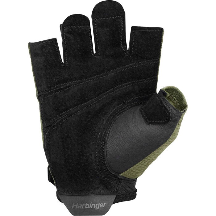 Рукавиці Harbinger Power Gloves 2.0 для важкої атлетики, тренувань, фітнесу та занять у спортзалі, зелені, розмір XL