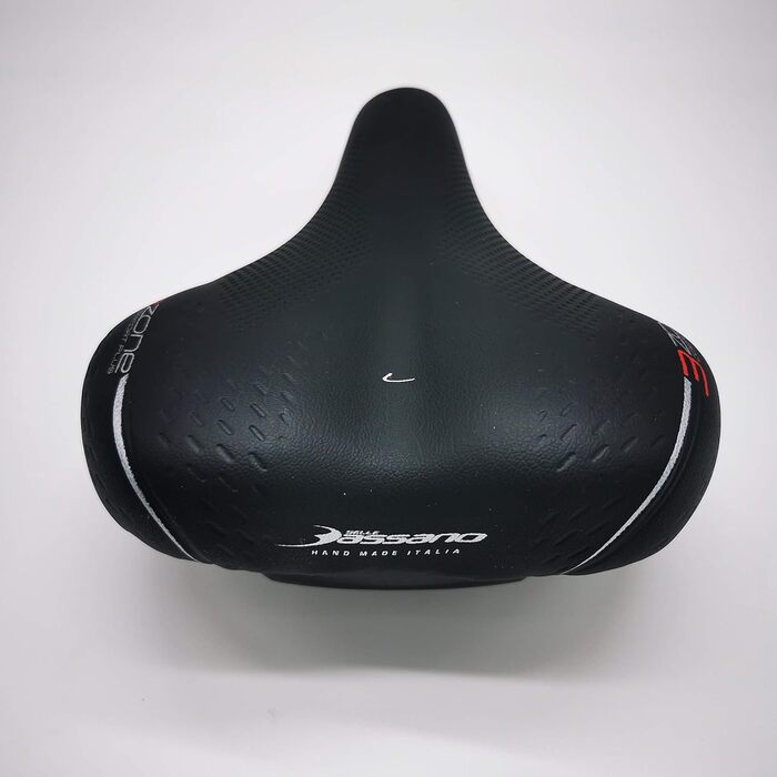 Сідло Selle Bassano Volare L Comfort Plus для жіночого міського/трекінгового велосипеда, 3 зони, чорне
