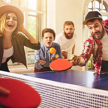 DOMTEK М'ячики для пінг-понгу 3 зірки - 40+ професійні м'ячики для настільного тенісу ABS, 12 шт, ідеальні для гри в приміщенні та на вулиці (Помаранчеві)