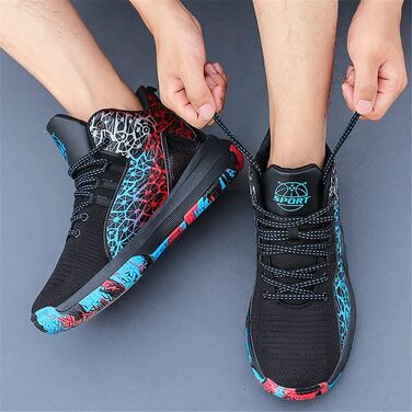 Чоловічі баскетбольні кросівки хай-топ: легкі, з амортизацією, неслизькі, дихаючі, для занять спортом на вулиці та в залі