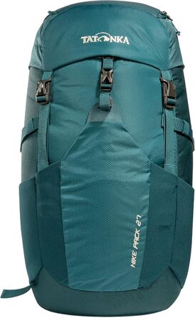 Рюкзак для походів Tatonka Hike Pack 27 л, легкий, з вентиляцією спини та дощовиком, бірюзово-зелений