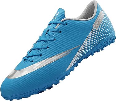 Дитячі футбольні бутси для хлопчиків та дівчаток, Indoor/Outdoor, Anti-Slip, з амортизацією, розмір 33 EU, блакитні