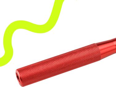 Скакалка Fizyo зі сталі, для швидкого стрибкування, регульований до 330 см, для фітнесу та тренувань (Червоний)