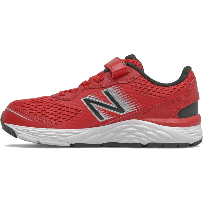 Дитячі кросівки New Balance 680 V6 для бігу, Team Red/Black/Silver Metallic, 22.5 EU