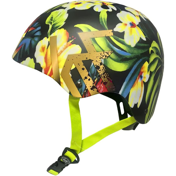 Дитячий мультиспортивний шолом Tropic Flower, захисний, для велосипеду, скейтборду та роликів