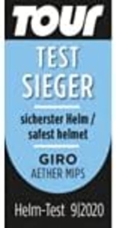 Велошолом Giro Aether MIPS середній 55-59 см білий/срібний