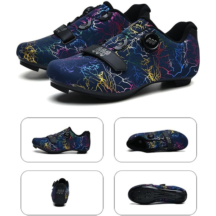 Велотуфлі для чоловіків та жінок, для шосе та MTB, сумісні з Look SPD SPD-SL, дихаючі, блакитні