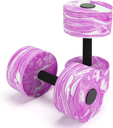 Гантелі для аквафітнесу Jellydog, 2 шт. - EVA, для плавання, фітнесу, водяних вправ, рожеві