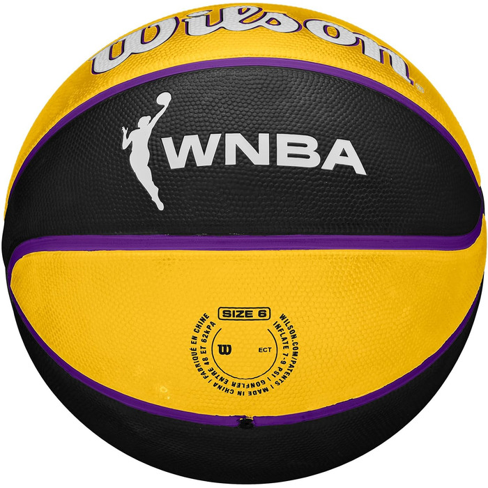 Баскетбольний м'яч Wilson WNBA Team Tribute Los Angeles Sparks, офіційний жіночий, розмір 6