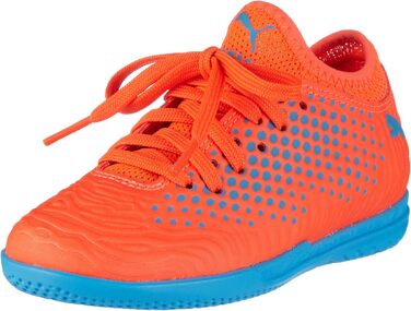 Дитячі футбольні кросівки PUMA Future 19.4 Jr для залу, 38.5 EU, червоний/синій