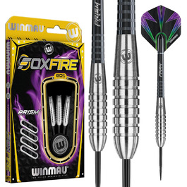Дротики Winmau Foxfire Profi Wolfram Steeltip з комплектом оперень і стрижнів