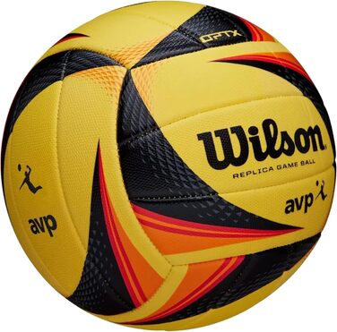 Волейбольний м'яч Wilson AVP OPTX Replica, жовтий, універсальний, для дорослих, рекреаційний