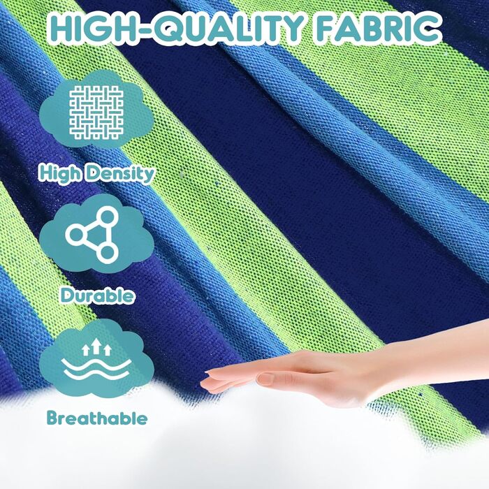 Гамак для відпочинку Anyoo: міцний, знімний, портативний, для дому та саду