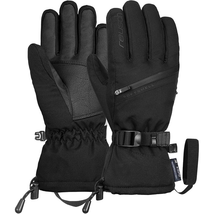Жіночі рукавички Reusch Demi R-tex Xt, водонепроникні, дихаючі, дуже теплі, чорні, розмір 7