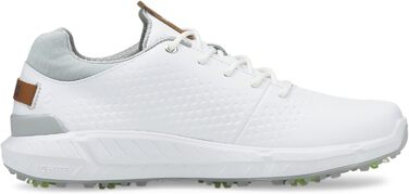 Чоловічі гольф-туфлі PUMA Ignite з натуральної шкіри White Silver Gray, 40.5 EU