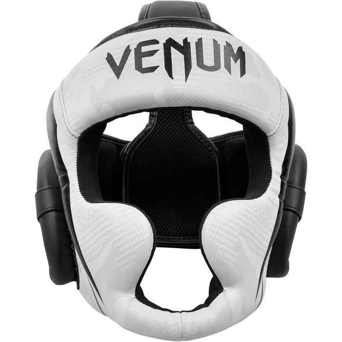 Боксерський шолом Venum Elite білий/камуфляж, захисний для боксу та MMA