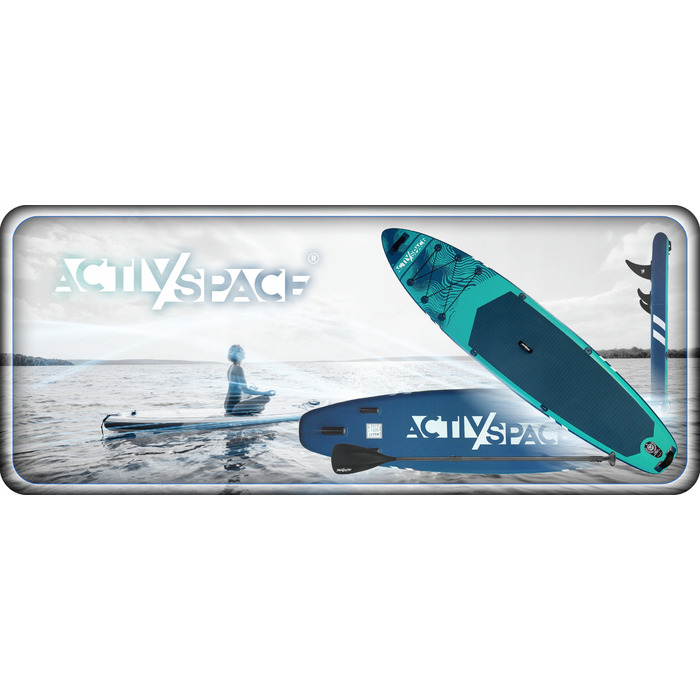 Надувна SUP-дошка Activ/Space 350 см для плавання, макс. навантаження 220 кг + аксесуари