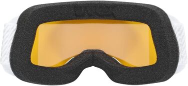 Лижна маска Uvex Unisex Element LGL, біла, лінзи lasergold lite-clear, універсальний розмір