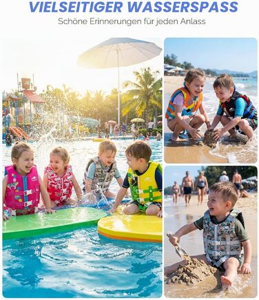 Дитячий рятувальний жилет Gogokids Float Jacket для плавання (2-9 років, 15-35 кг, S, блакитний)