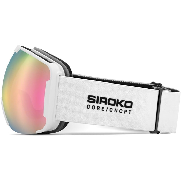 SIROKO - Стартовий набір сноуборд- та гірськолижних окулярів G-CORE WillowWeiß