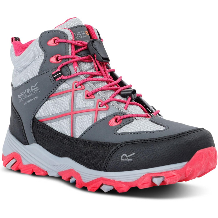Дитячі черевики Regatta Samaris III для ходьби (32 EU, сірий/рожевий)