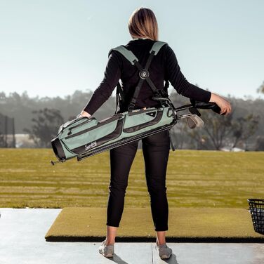 Гольф сумка Sunday Golf Loma XL з ременем та стійкою – Легка сумка для пітч-н-патт гольфу, Par 3 та Executive гольф-поля, 3.4 фунти