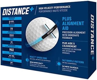 Гольф-м'ячі TaylorMade Distance+ для дальніх ударів