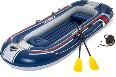 Надувний човен Bestway Hydro-Force Treck X3 для 3 дорослих та 1 дитини, 307x126x39 см, комплект