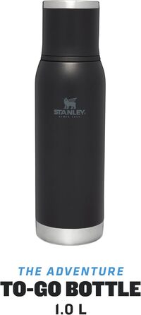 Термос Stanley Adventure To-Go, 25 годин гарячого, 27 годин холодного, вакуумна ізоляція, нержавіюча сталь, герметичний, без BPA, з чашкою