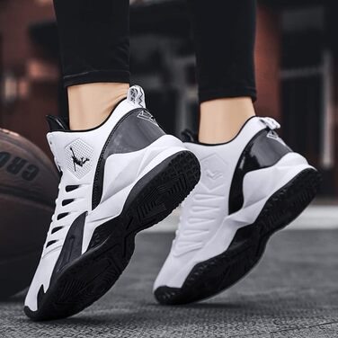 Кросівки баскетбольні чоловічі/жіночі, спортивні, для ходьби, легкі, білі. Зносостійкі, з антиковзкою підошвою, розмір 38 EU