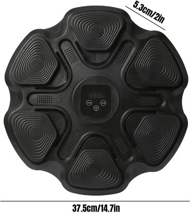 Музична коробка з Bluetooth, 9 режимів швидкості, настінна, LED-підсвічування, електронна інтелектуальна іграшка, чорна, з рукавичками для дорослих